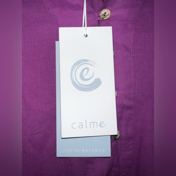Johnny Was CALME Buttoned Raglan Slip Dress 'Ultra Violet'  NEW - Picture 3 of 10